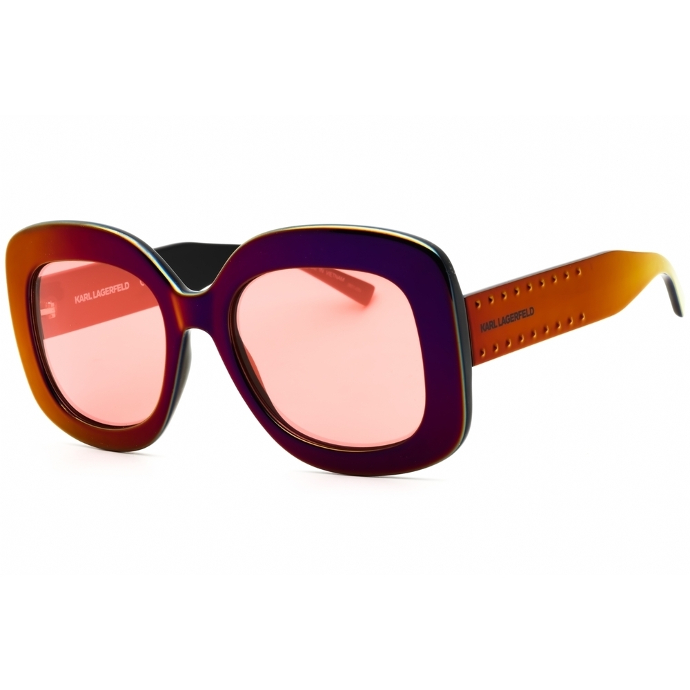 NWT Karl Lagerfeld KL6165SN Wine Oversized 53mm Sunglasses